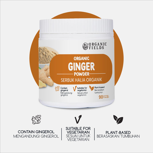 ORGANIC FIELDS Organic Ginger Powder 180g