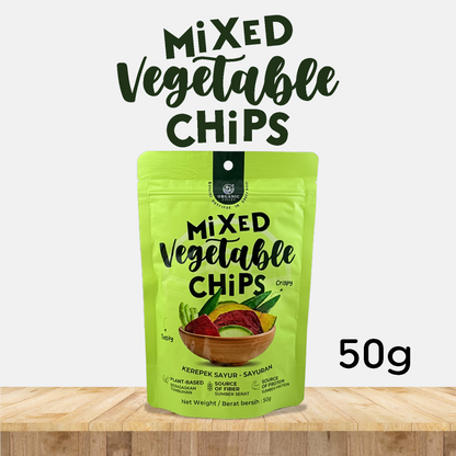 Buy 1 Free 1 | (Short Expiry: 10/ 2026) ORGANIC FIELDS Mix Vegetable Chips 50g