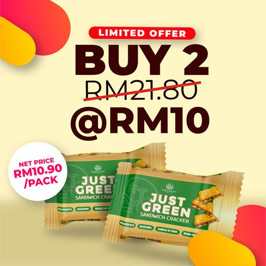 Just Green Sandwich Cracker 180gm