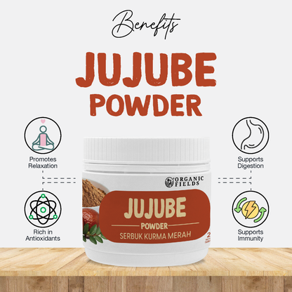 ORGANIC FIELDS Jujube Powder / Red Dates / Chinese Date  (120g)