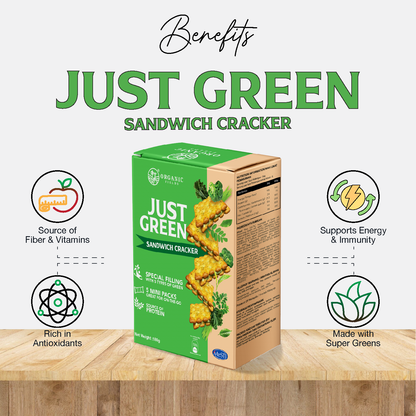 ORGANIC FIELDS Just Green Sandwich Cracker
