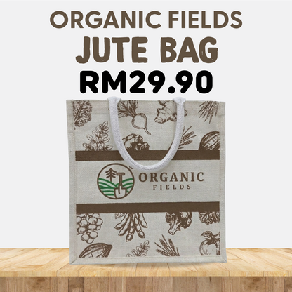 ORGANIC FIELDS JUTE BAG – Reusable Eco-Friendly Shopping Bag
