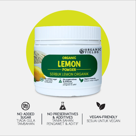 ORGANIC FIELDS Organic Lemon Powder 100g