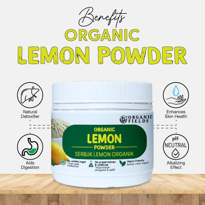ORGANIC FIELDS Organic Lemon Powder 100g