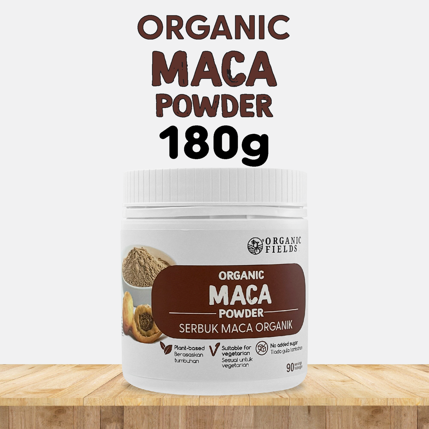 ORGANIC FIELDS Organic Maca Powder 180g