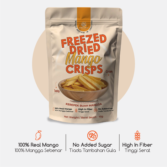 ORGANIC FIELDS Freezed-Dried Mango Crisps 45g