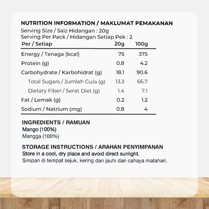 ORGANIC FIELDS Freezed-Dried Mango Crisps 45g