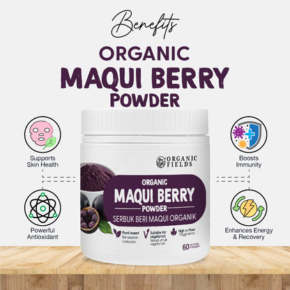 ORGANIC FIELDS Organic Maqui Berry Powder 120g