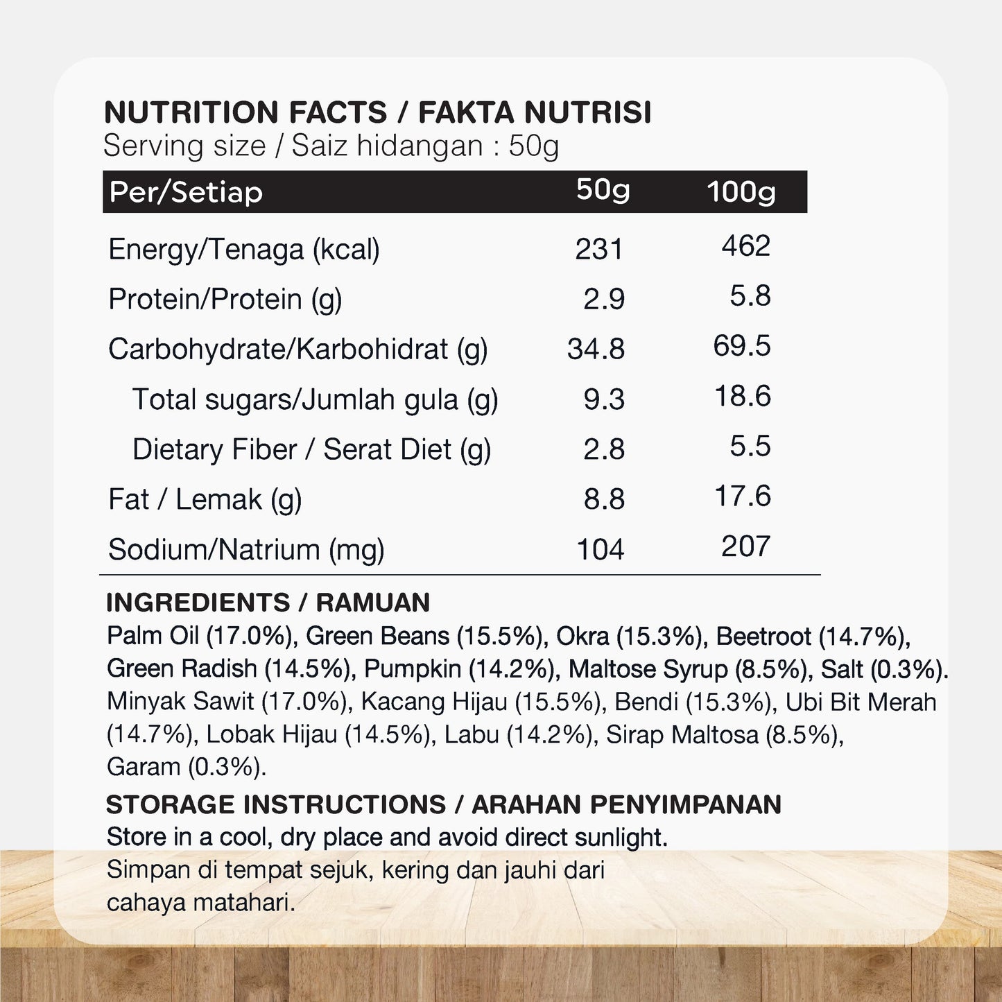 Buy 1 Free 1 | (Short Expiry: May 2026) ORGANIC FIELDS Mix Vegetable Chips 50g