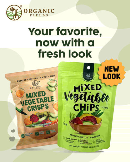 ORGANIC FIELDS Mix Vegetable Chips 50g