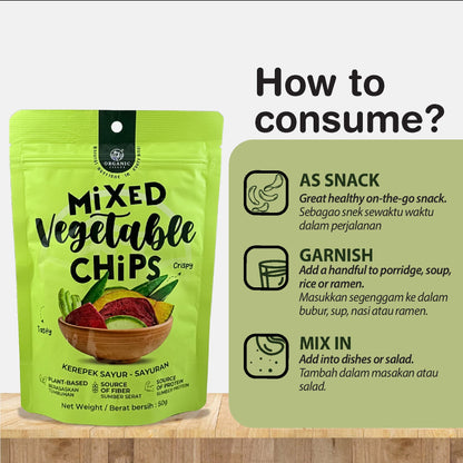 ORGANIC FIELDS Mix Vegetable Chips 50g