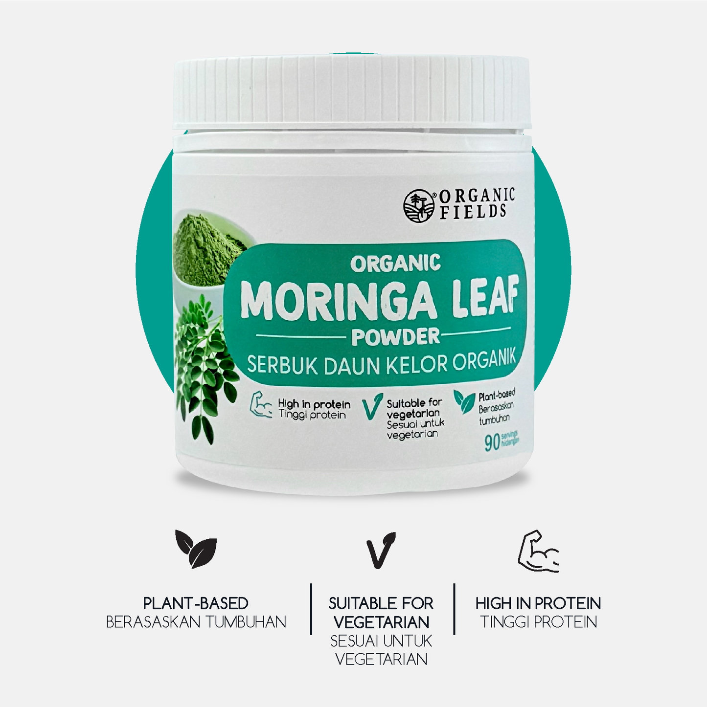 ORGANIC FIELDS Organic Moringa Leaf Powder