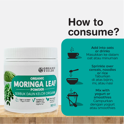 ORGANIC FIELDS Organic Moringa Leaf Powder