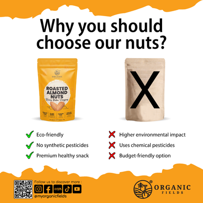 ORGANIC FIELDS Roasted Almond Nuts