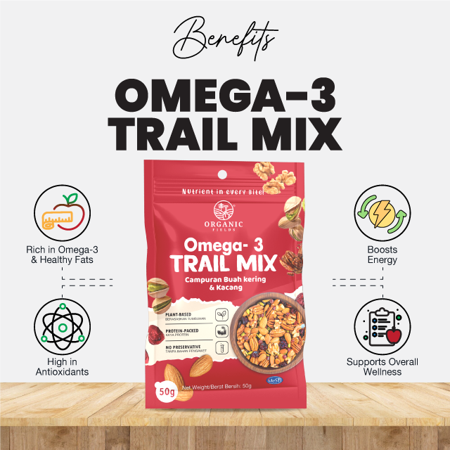 ORGANIC FIELDS Omega-3 Trail Mix