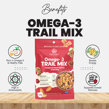 ORGANIC FIELDS Omega-3 Trail Mix