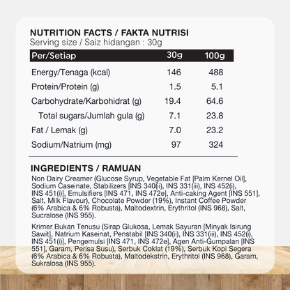 ORGANIC FIELDS Mocha Premix Coffee 360g (30g x 12 sachet）