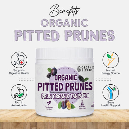 ORGANIC FIELDS Organic Pitted Prunes 200g