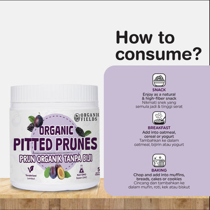 ORGANIC FIELDS Organic Pitted Prunes 200g