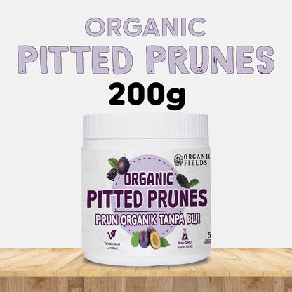 ORGANIC FIELDS Organic Pitted Prunes 200g