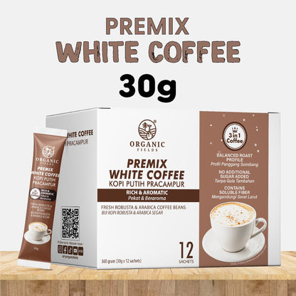 ORGANIC FIELDS White Coffee 30gm x 12's