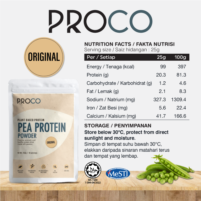 PROCO Pea Protein Original 250g
