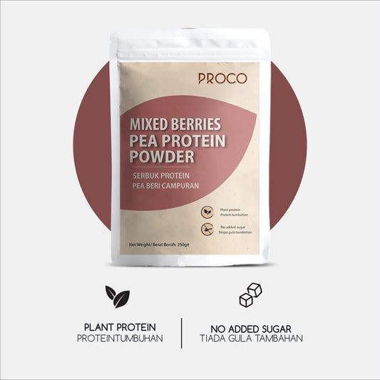 PROCO Pea Protein Mixed Berries 250gm