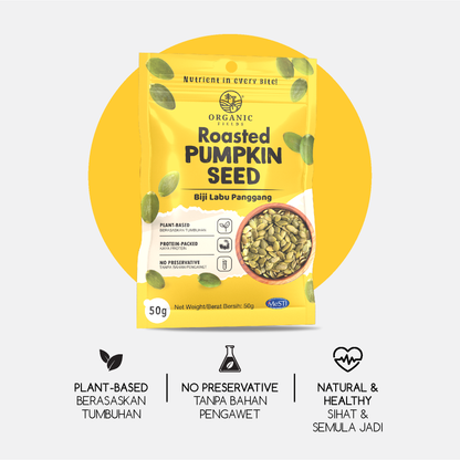 ORGANIC FIELDS Roasted Pumpkin Seed 50g
