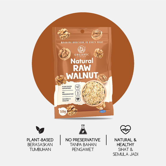 ORGANIC FIELDS Natural Raw Walnut