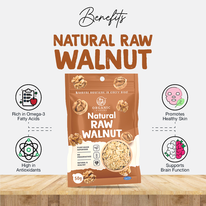 ORGANIC FIELDS Natural Raw Walnut