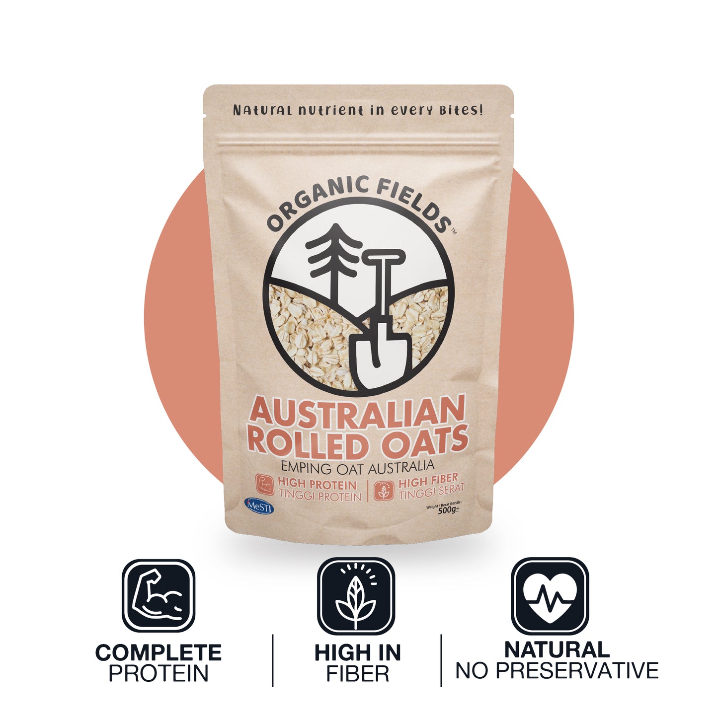 Australian Rolled Oats 500g