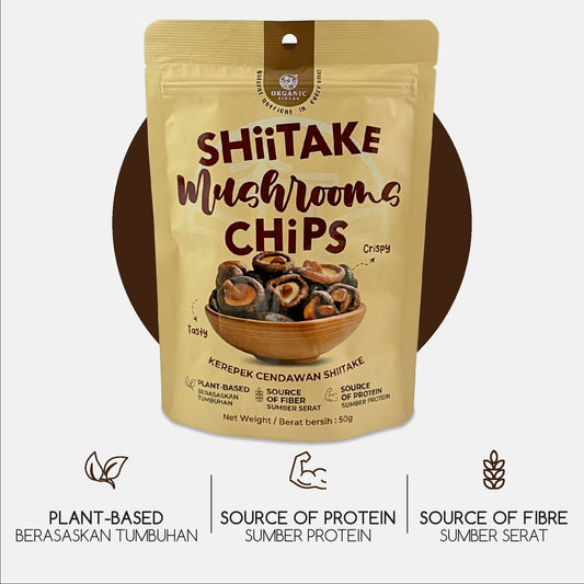 ORGANIC FIELDS Shiitake Mushroom Crisps 50g