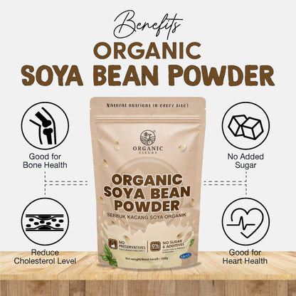 ORGANIC FIELDS Organic Soya Bean Powder 500g