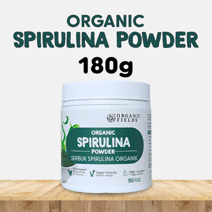 ORGANIC FIELDS Organic Spirulina Powder 180g