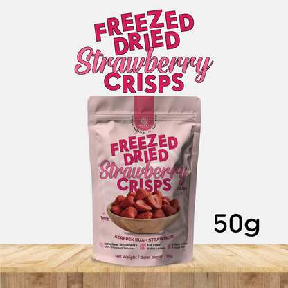 ORGANIC FIELDS Freezed-Dried Strawberry Crisps 50g
