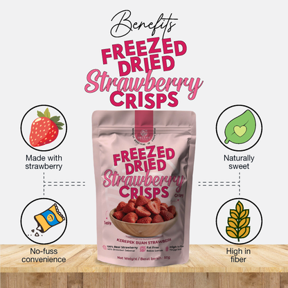 ORGANIC FIELDS Freezed-Dried Strawberry Crisps 50g