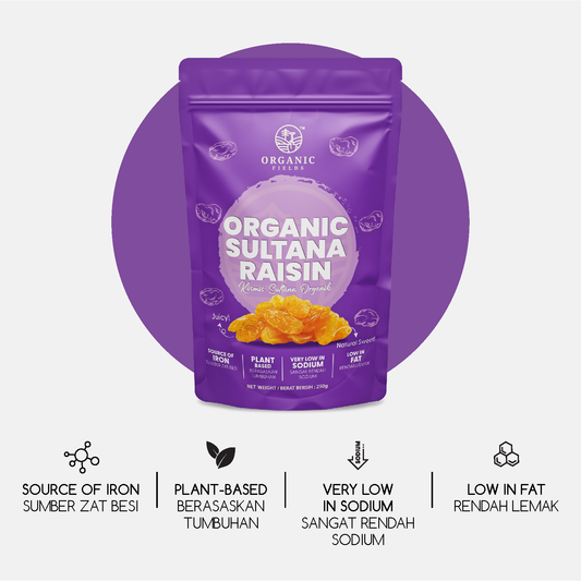 ORGANIC FIELDS Organic Sultana Raisin