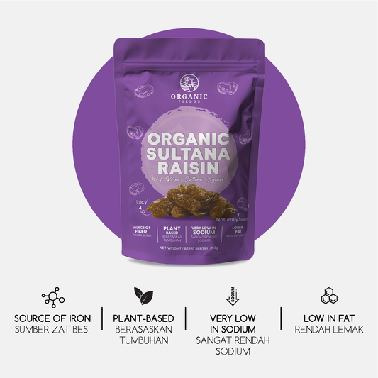 ORGANIC FIELDS Organic Sultana Raisin
