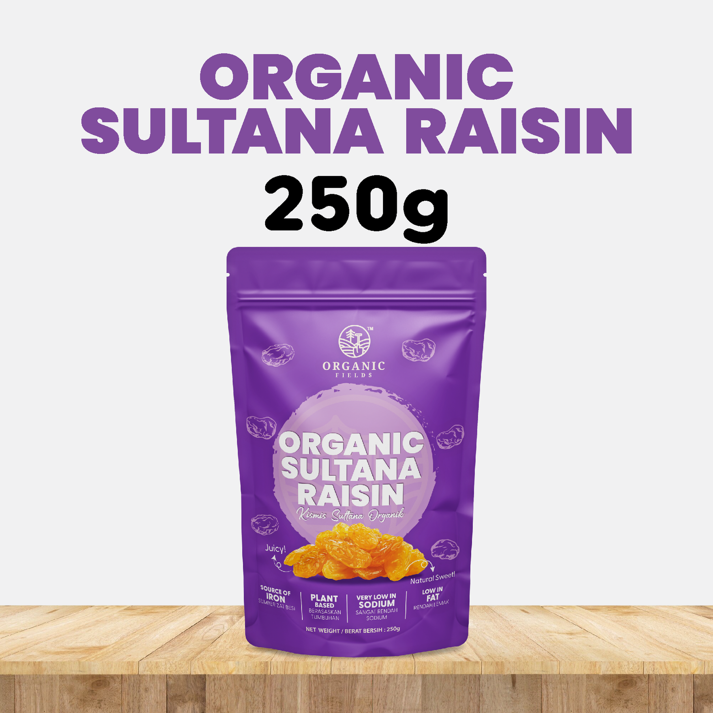 ORGANIC FIELDS Organic Sultana Raisin