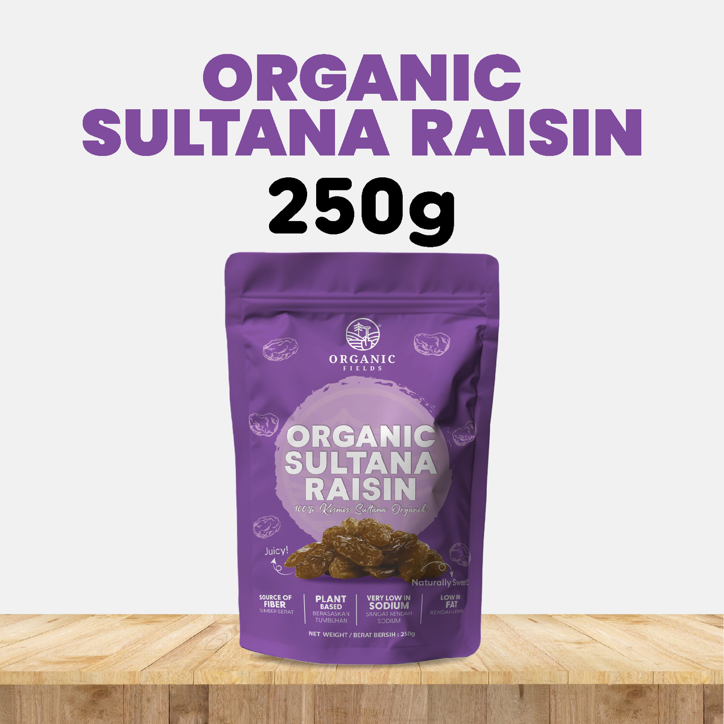 ORGANIC FIELDS Organic Sultana Raisin