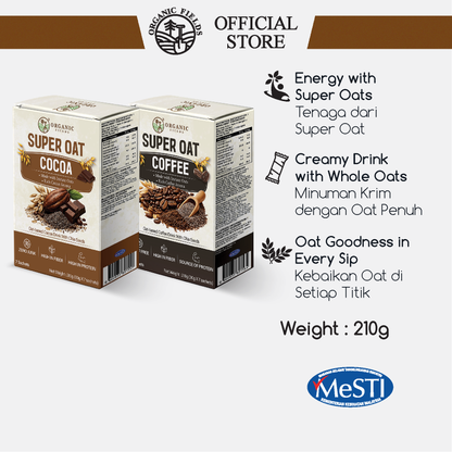 Super Oat Cocoa / Coffee  | Plant-Based Protein | High in Dietary Fiber (210g)