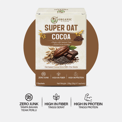 Super Oat Cocoa / Coffee  | Plant-Based Protein | High in Dietary Fiber (210g)