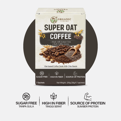 Super Oat Cocoa / Coffee  | Plant-Based Protein | High in Dietary Fiber (210g)