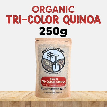 ORGANIC FIELDS Organic Tri-Colour Quinoa 250g