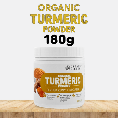 ORGANIC FIELDS Organic Turmeric Powder 180g