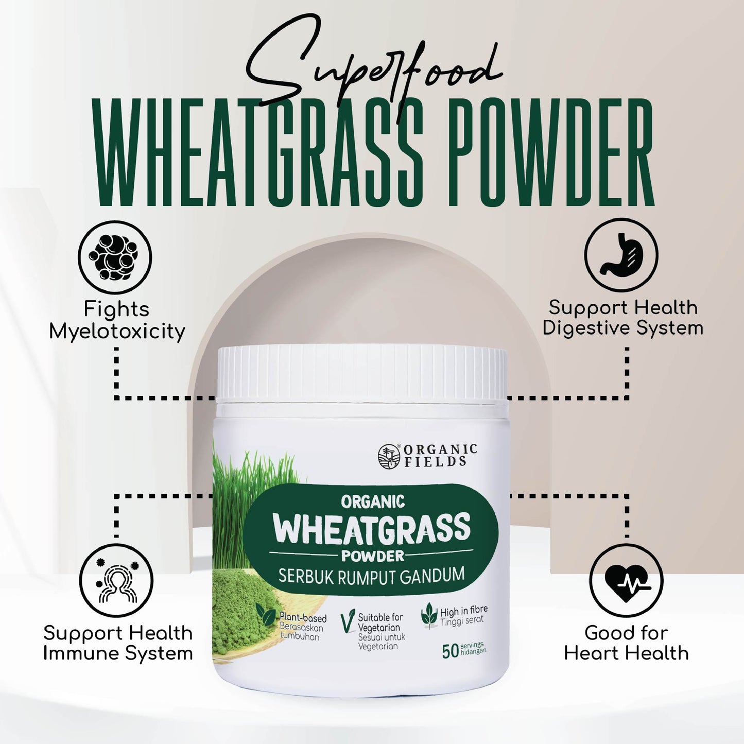 Organic Wheatgrass Powder 100gm