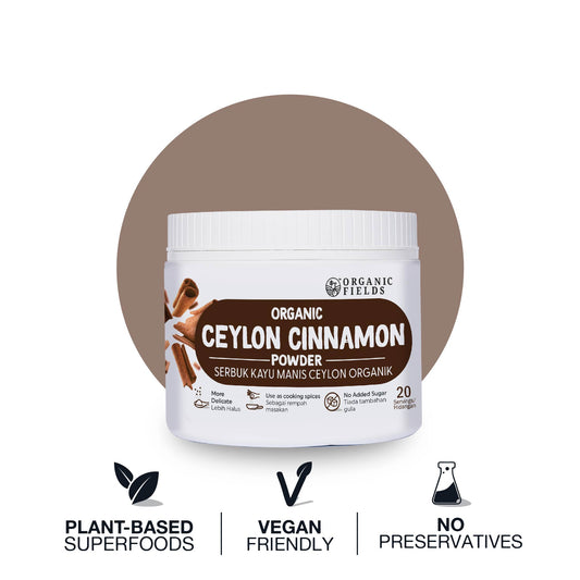 ORGANIC FIELDS Organic Ceylon Cinnamon Powder 100gm