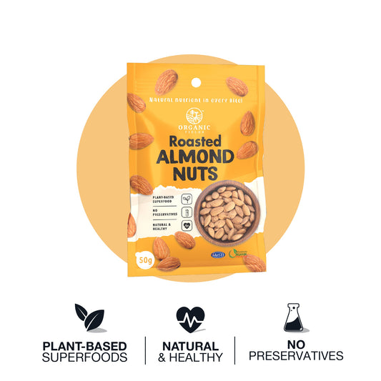🎁 ORGANIC FIELDS Roasted Almond Nuts (100% off)