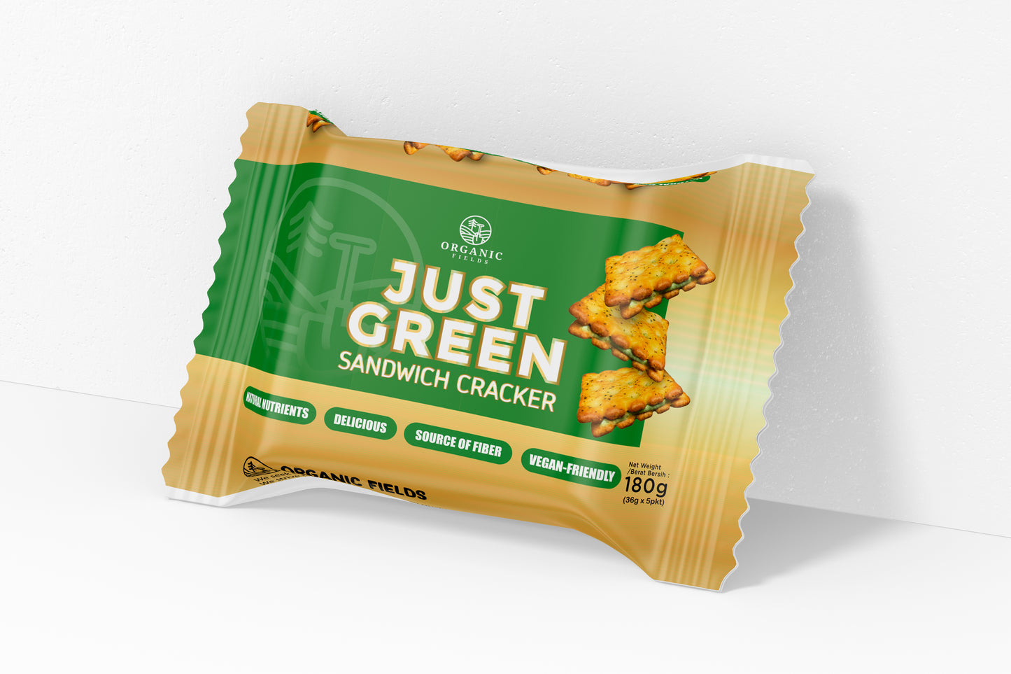 Just Green Sandwich Cracker 180gm