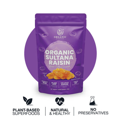 Organic Sultana Raisin 250gm